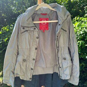 M Dusty Blue EDC Jacket, EUC hood zips up